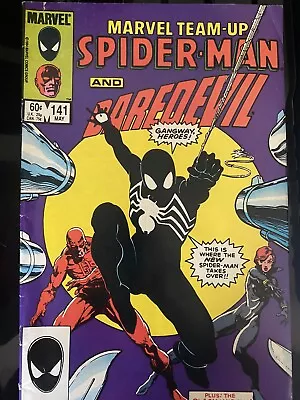 Buy Comics: Marvel Team-up 141 1984 Spiderman And Daredevil 1st Black Suit Spiderman • 50£