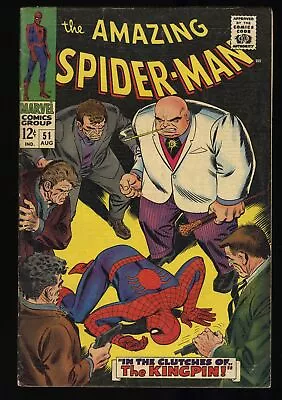 Buy Amazing Spider-Man #51 FN- 5.5 2nd Appearance Kingpin! Marvel 1967 • 121.75£
