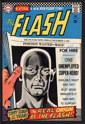 Buy Flash #167 5.0 // Flash Origin Retold Dc Comics 1967 • 27.18£