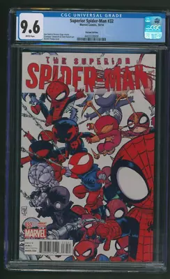 Buy Superior Spider-Man #32 Skottie Young Variant CGC 9.6 White Pages Marvel Comics • 66.41£
