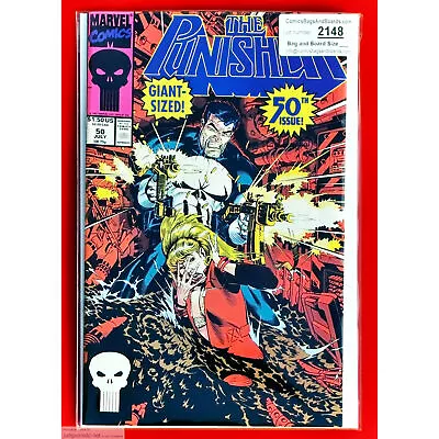Buy Punisher # 50 Frank Castle Marvel Comic Book Issue Bag And Board 1990 (Lot 2148 • 13.49£