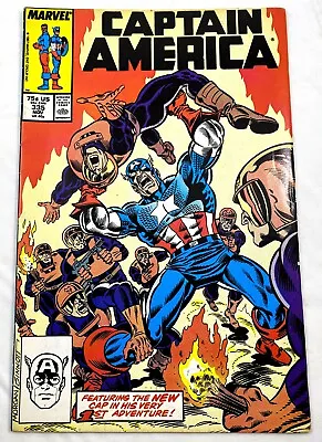 Buy CAPTAIN AMERICA #335 - Marvel Comic - 1987 -  Baptism Of Fire  - FN • 16.07£