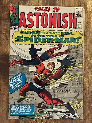 Buy Tales To Astonish #57 - GORGEOUS HIGHER GRADE - Spider-Man App - Marvel Comics • 40.21£