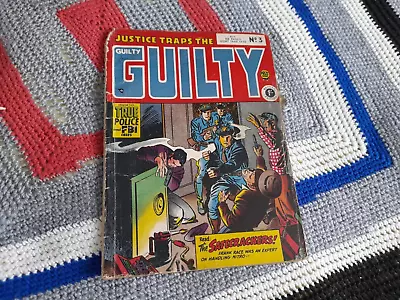 Buy Justice Traps The Guilty Comic Number 3 1950's 68 Pages True FBI Cases Box 15 • 7£