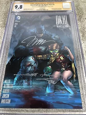 Buy Batman Dark Knight III 1 CGC 9.8 3XSS Jim Lee 1:500 Variant 1/16 • 478.19£