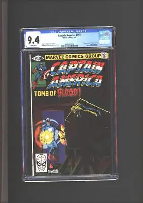 Buy Captain America #253 CGC 9.4 1st App Of Union Jack III Baron Blood App 1981 • 71.95£