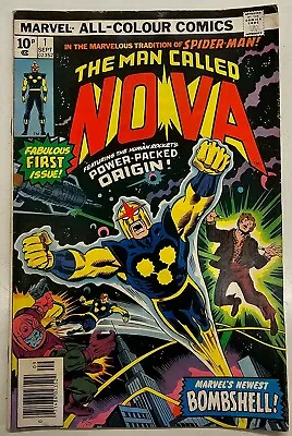 Buy Nova Key Issue 1 Bronze Age Marvel Comic Book 1st Appearance Higher Grade VG • 9£