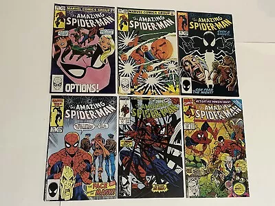 Buy Lot Of 6 AMAZING SPIDER-MAN ASM #243,244,255,276,317,343  Marvel Comics 1983-91 • 22.13£
