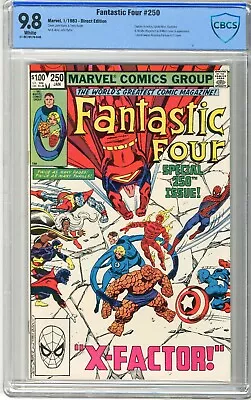 Buy Fantastic Four  #250  CBCS  9.8  NMMT  White Pgs  1/83  Captain America, Spider- • 134.61£