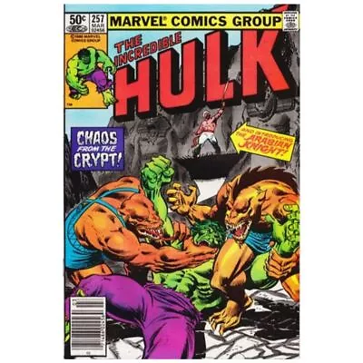 Buy Incredible Hulk (1968 Series) #257 Newsstand In VF Minus Cond. Marvel Comics [i  • 5.58£