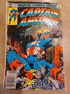 Buy Marvel Capta America #272 Newsstand 1st Vermin Appearance Marvel 1982 Bronze Age • 12.16£