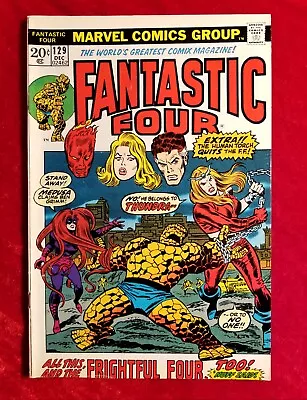Buy 1972 Fantastic Four #129 Buscema Key 1st Appearance Thundra VIBRANT Comic  • 13.50£
