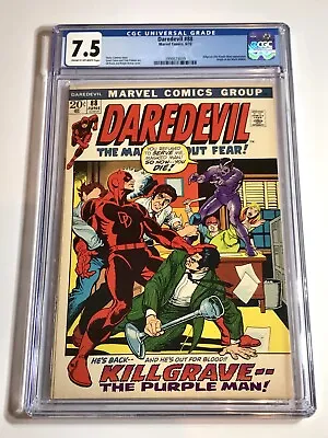 Buy 1972 Daredevil #88 Origin Of Black Widow & 1st Appearance Of Mr Fear Cgc 7.5 • 86.97£