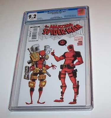Buy Amazing Spiderman #611 - Marvel 2010 Modern Age Issue - CGC NM- 9.2 - Deadpool • 51.95£