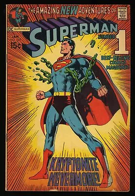 Buy Superman #233 FN+ 6.5 Neal Adams Cover!  Superman Breaks Loose! DC Comics 1971 • 111.17£