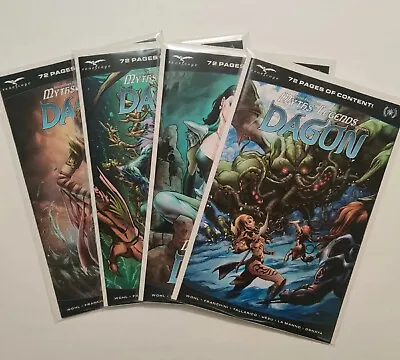 Buy Zenescope Grimm Tales DAGON Myths & Legends Quarterly A B C D 4 Cover Set 2023 • 15.71£