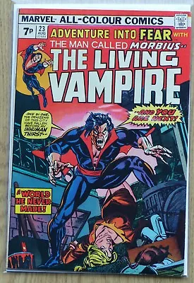 Buy Adventure Into Fear Issues 23 And 26 Morbius The Living Vampire Marvel 1970 • 10.99£