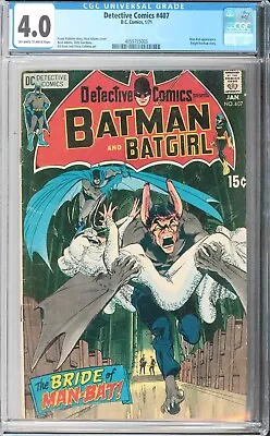 Buy 1971 Detective Comics #407 CGC 4.0 D.C. Comics USA • 175.80£