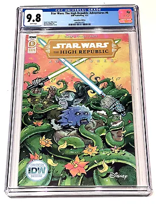 Buy SDCC 2021 IDW Excl Star Wars The High Republic Adventures #6 Variant CGC 9.8 • 110.27£