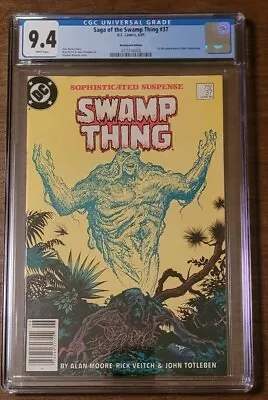 Buy Swamp Thing #37 CGC 9.4 White (1985) 1st John Constantine! Rare Newsstand Copy! • 381.66£