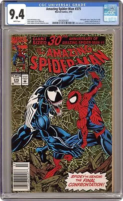 Buy Amazing Spider-Man #375N Newsstand Variant CGC 9.4 1993 4060685001 • 38.74£