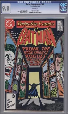 Buy Detective Comics #566 Cgc 9.8 Classic Villains Cover!!!!!! • 232.86£