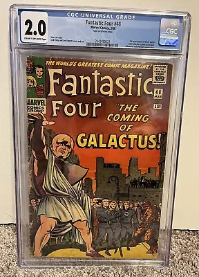 Buy Fantastic Four #48 CGC 2.0 1st Full Galactus Silver Surfer Marvel Comics 1966 • 693.81£