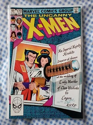 Buy Uncanny X-Men 172 (1983) Wolverine & Mariko Engaged. Silver Samurai,Yukio,Viper • 7.99£