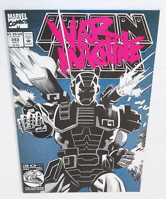 Buy IRON MAN 282 KEY ISSUE FIRST FULL APPEARANCE WAR MACHINE Marvel Comic July 1992 • 59.96£