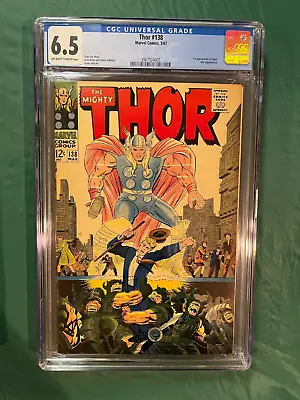 Buy Thor #138 CGC 6.5 Marvel 1967 1ST OGUR APP ULIK JACK KIRBY And Stan Lee! • 124.12£