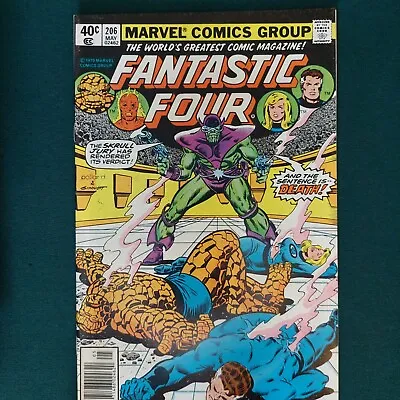 Buy Fantastic Four #206 Newsstand Empress R'Klll 1961 Series Marvel • 8.69£