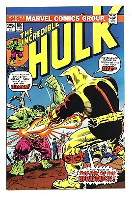 Buy Incredible Hulk #186 9.0 Death Of The Devastator Ow/w Pgs 1975 C • 25.33£