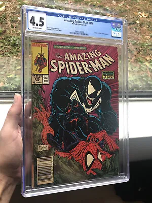 Buy Amazing Spider-Man 316 CGC 4.5 1st VENOM Cover Appearance, Newsstand • 118.33£