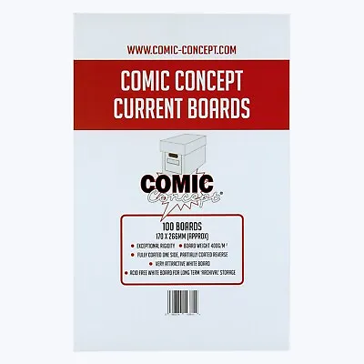 Buy Comic Concept Current Age Size Comic Backing Boards | 5 - 100 Backing Boards • 19.95£
