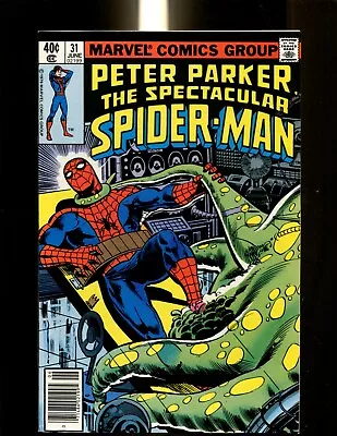 Buy Spectacular Spiderman 31 (8.0) Newsstand Marvel (b061) • 7.19£