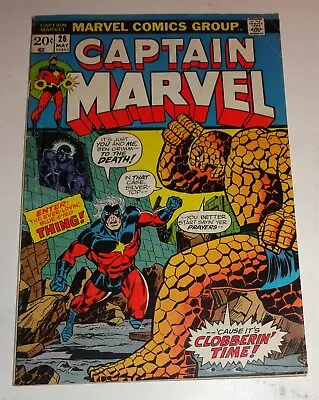 Buy Captian Marvel #26 Starlin Classic First Thanos Cover Vg • 24.63£