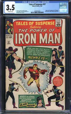 Buy Tales Of Suspense #57 Cgc 3.5 Ow Pages // Origin/1st Appearance Of Hawkeye • 373.39£