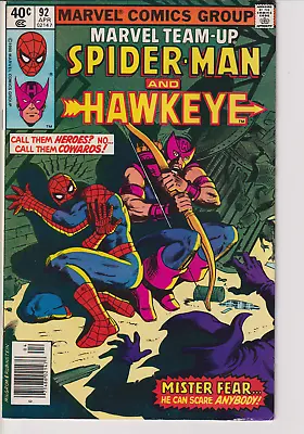 Buy Marvel Comics Group! Marvel Team-Up! Issue #92! FT. Spider-Man & Hawkeye! • 2.49£