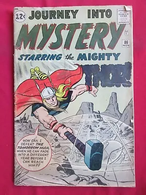 Buy Journey Into Mystery 86 Marvel Comic 1962 Key Early Thor, Odin Lower Grade • 119.92£