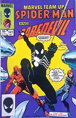 Buy Spider-Man 141 Marvel 1984 1st Black Costume Daredevil App • 74.99£