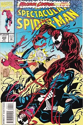Buy Spectacular Spider-man #202 / Maximum Carnage Pt. 9 / Dematteis / Marvel Comics • 11.42£