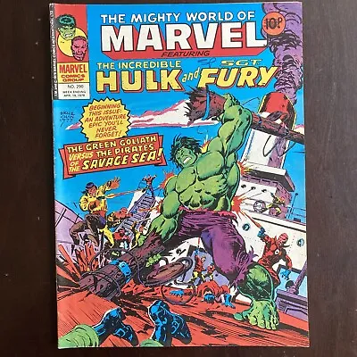 Buy Mighty World Of Marvel #290 UK Magazine April 19 1978 Hulk Sgt. Fury Daredevil • 8.03£