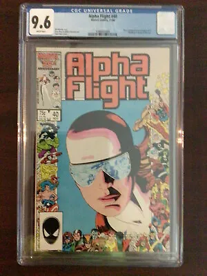 Buy CGC 9.6 Alpha Flight 40 25th Anniversary Cover White Pages • 39.93£