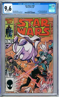 Buy Star Wars 105 CGC Graded 9.6 NM+ Marvel Comics 1986 • 80.05£