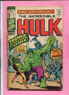Buy The Incredible Hulk Annual # 3 - The Leader - Jack Kirby Art - Stan Lee - Cents • 5.99£