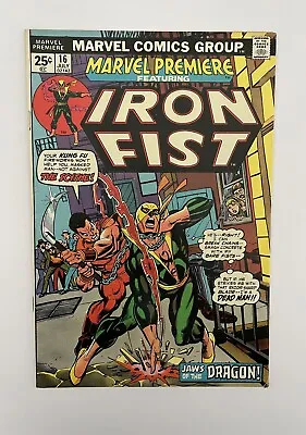 Buy Marvel Premiere Featuring Iron Fist #16 - 2nd Appearance And Origin Of Iron Fist • 85£