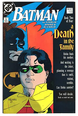Buy Batman #427 Very Fine-Near Mint 9.0 Joker Death In The Family Jim Aparo Art 1988 • 23.97£