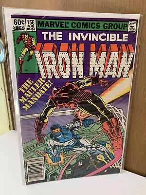 Buy Iron Man 156 🔑1st App MAULER Mandate🔥Bronze Age Marvel Comics🔥1982🔥VF • 11.91£
