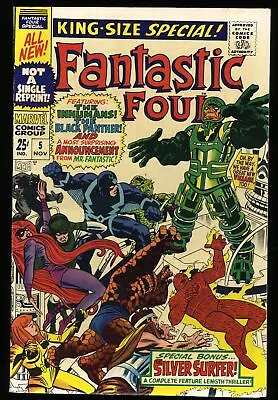 Buy Fantastic Four Annual #5 VF+ 8.5 1st Solo Silver Surfer! Psycho-Man! Marvel 1967 • 111.21£