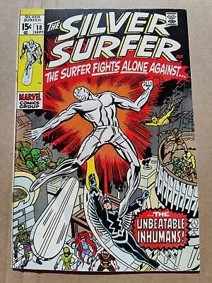 Buy Silver Surfer #18 Inhumans FN Nice Midgrade Last Issue Lee Kirby 1970 Marvel • 35.16£